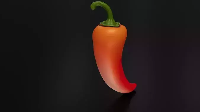 Food Vegetables Chili Pepper 3D print model 3