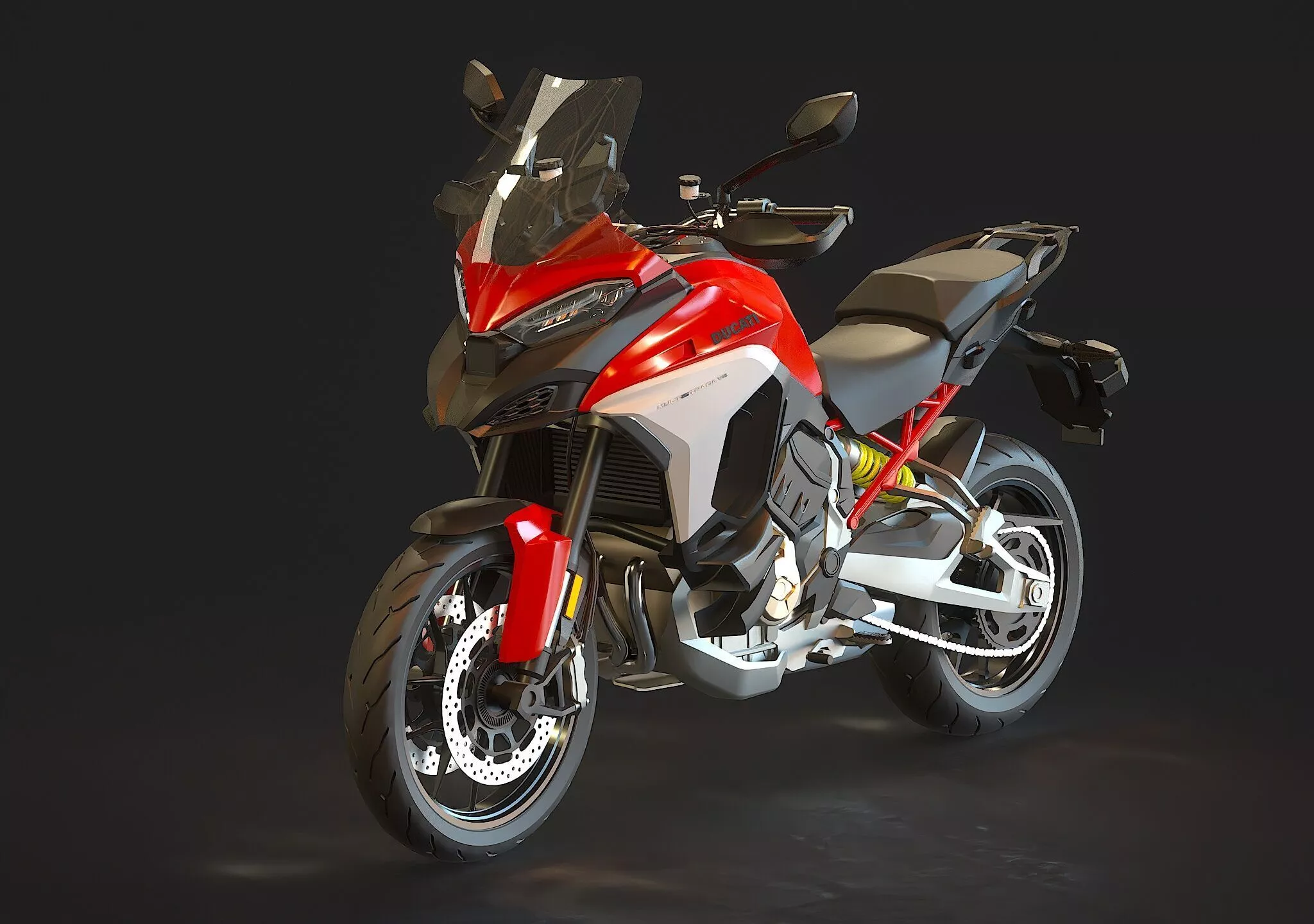 Base model Ducati Multistrada V4 2024 3D model