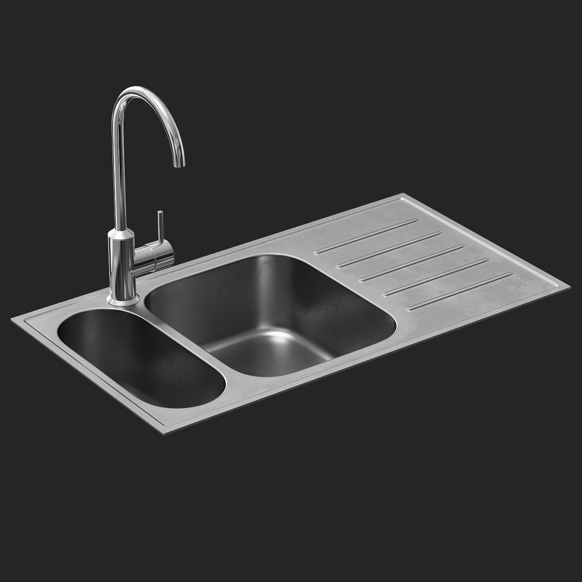 3d Asset Boholmen Sink And Ringskar Faucet Cgtrader