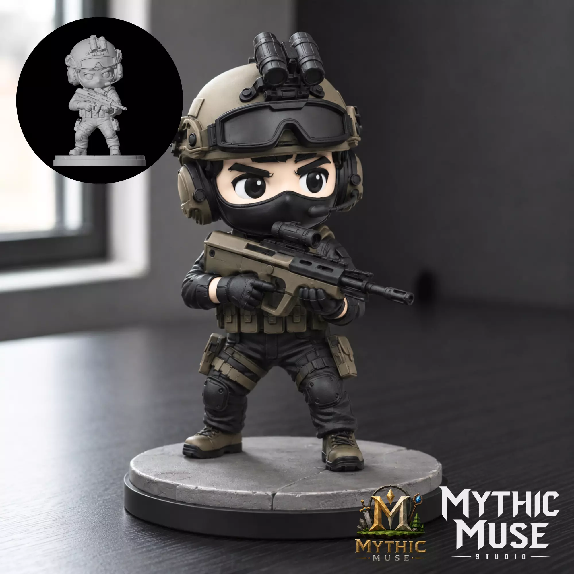 Special Forces Military STL Model for 3D Printing 3D print model