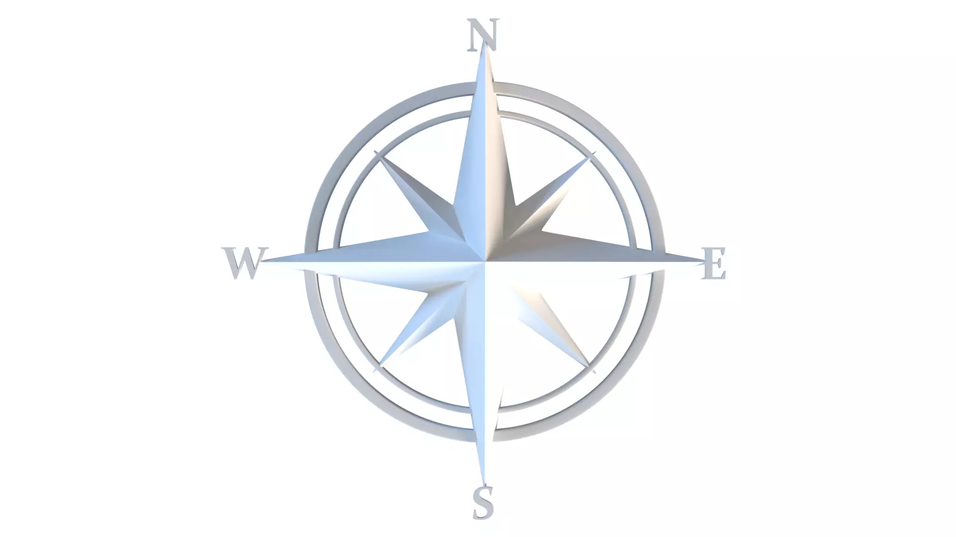 Compass Rose 3D print model