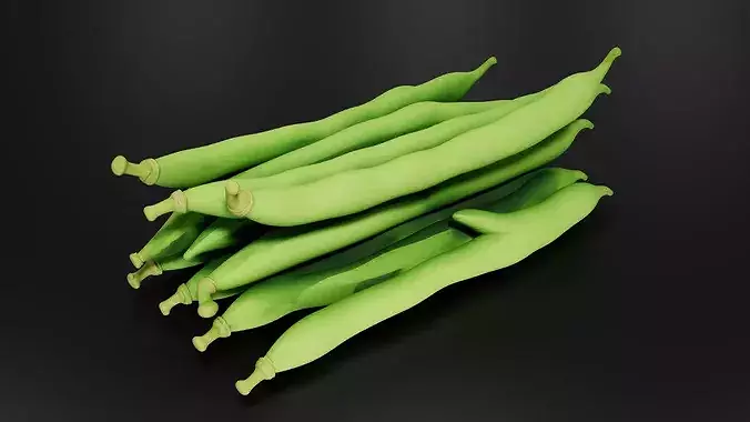 Food Vegetables Green Beans 3D print model 3