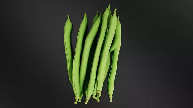 Food Vegetables Green Beans 3D print model 6