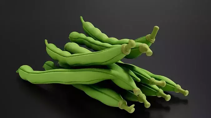 Food Vegetables Green Beans 3D print model 2