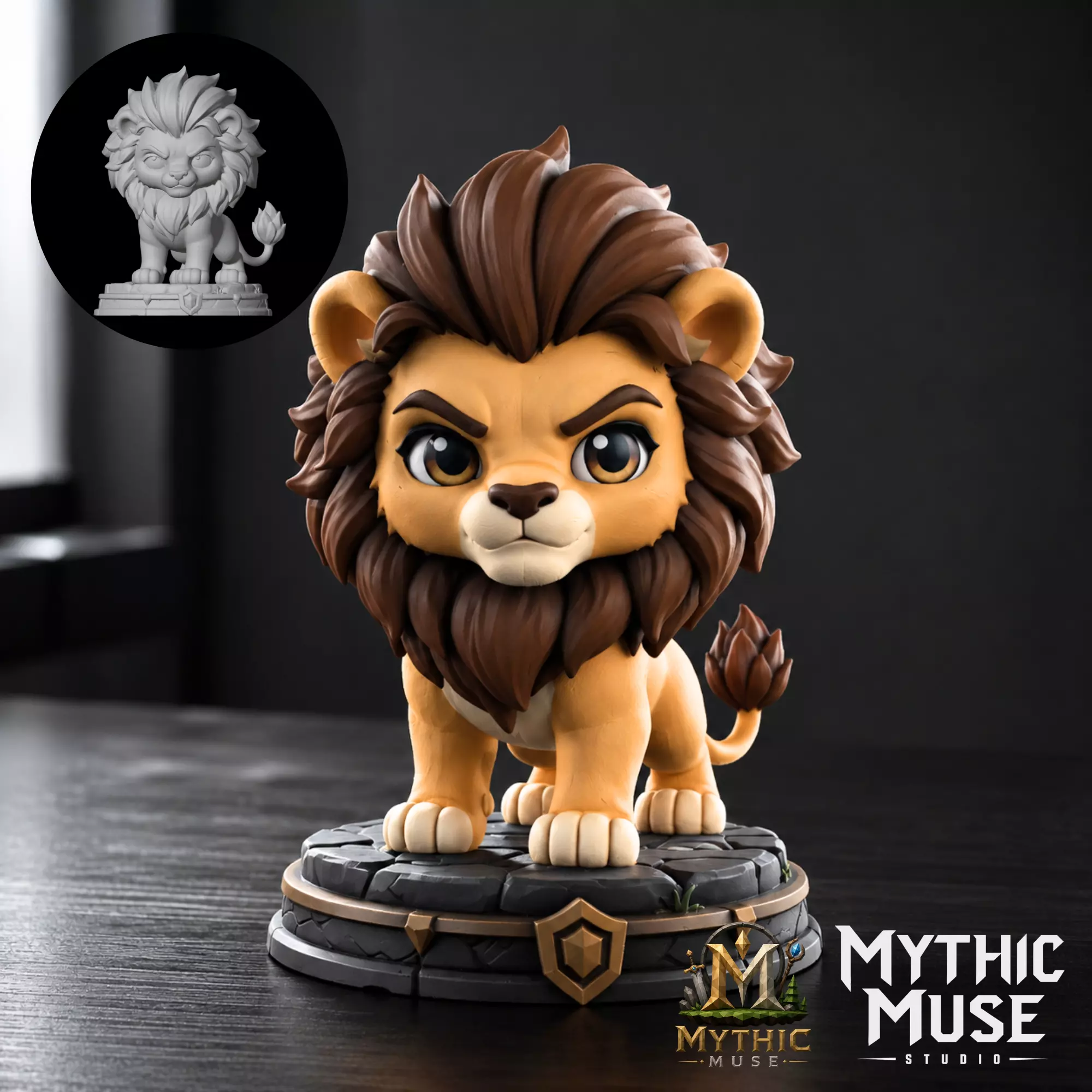 Lion STL Model for 3D Printing 3D print model