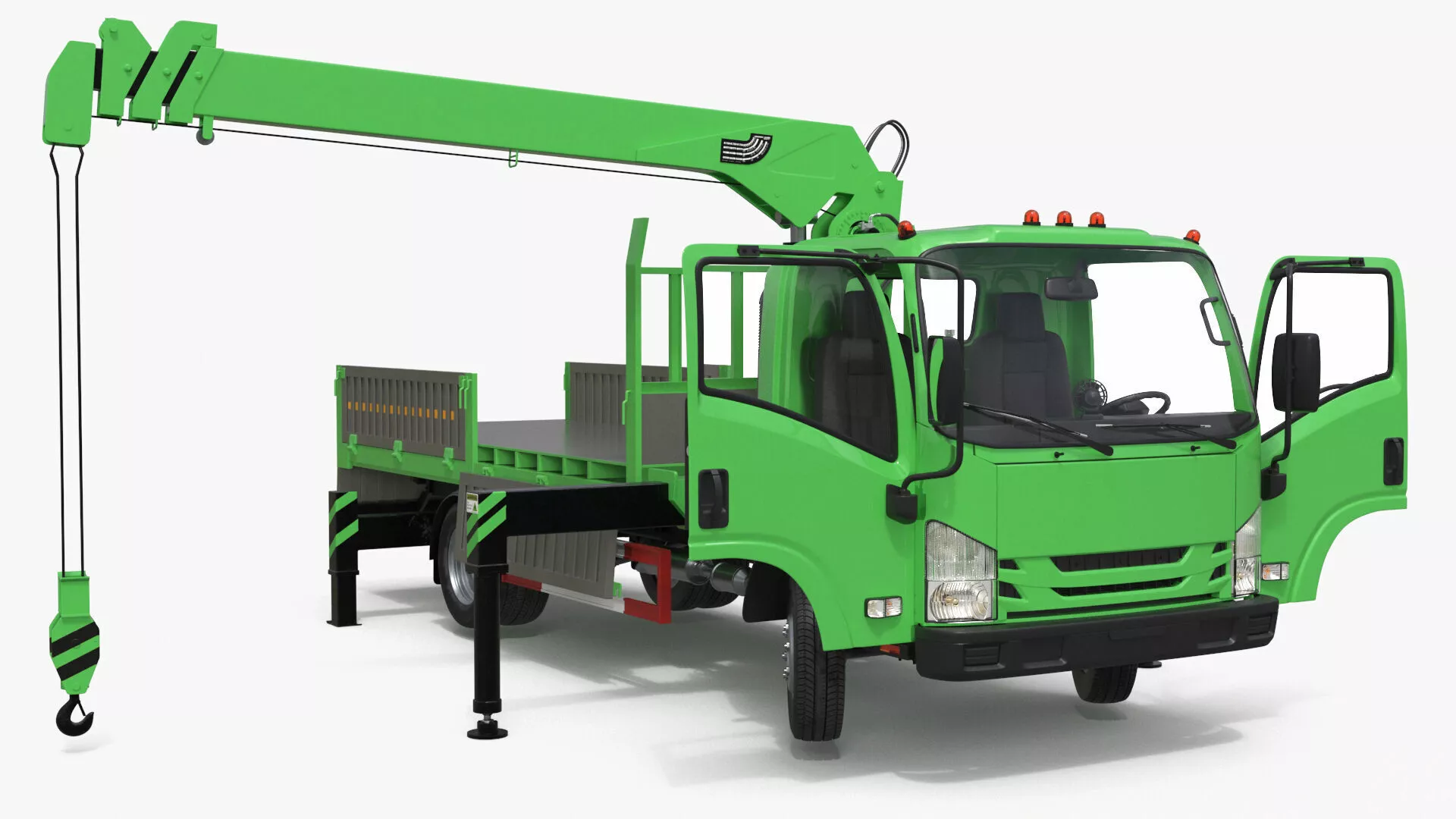 Truck Crane Manipulator Vehicle Rigged for Maya 3D model