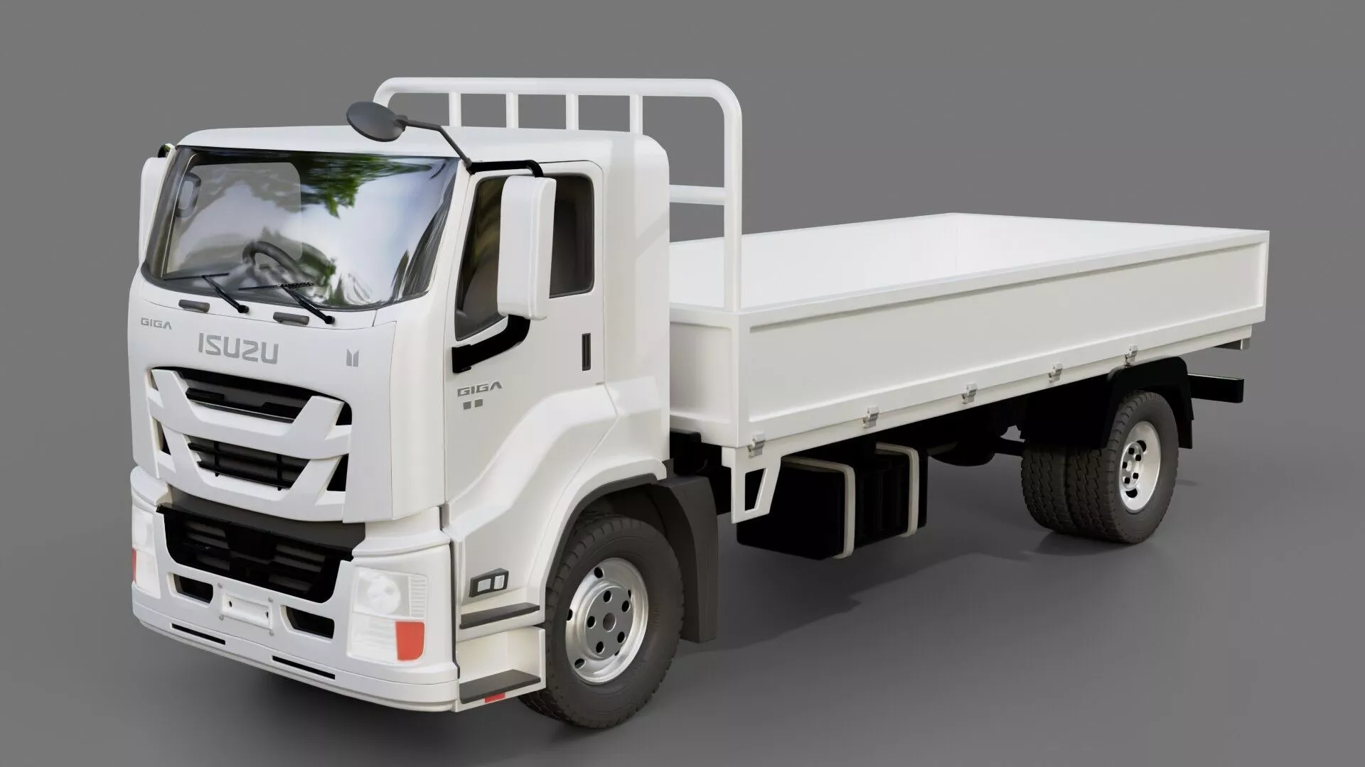 Isuzu Giga Tractor Flatbed Truck 3D model