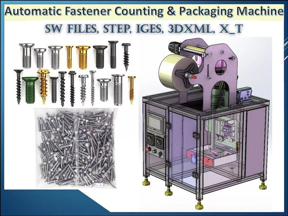 Automatic Fastener Counting and Packaging Machine 3D CAD Model 3D model