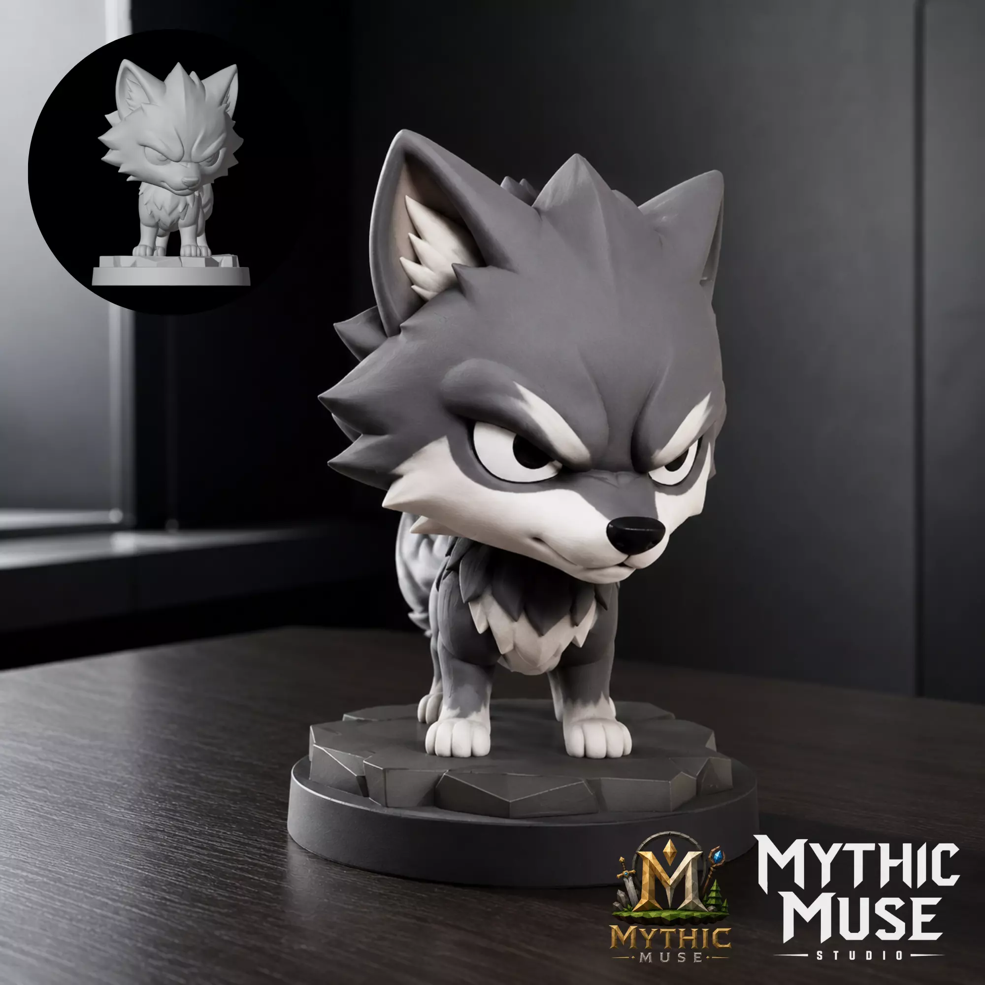Wolf STL Model for 3D Printing 3D print model