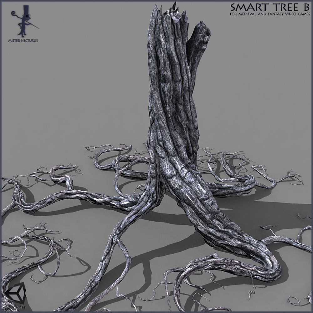 Smart Tree B Low-poly 3D model_6