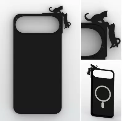 Playful Kittens Matte MagSafe Case 3D print model