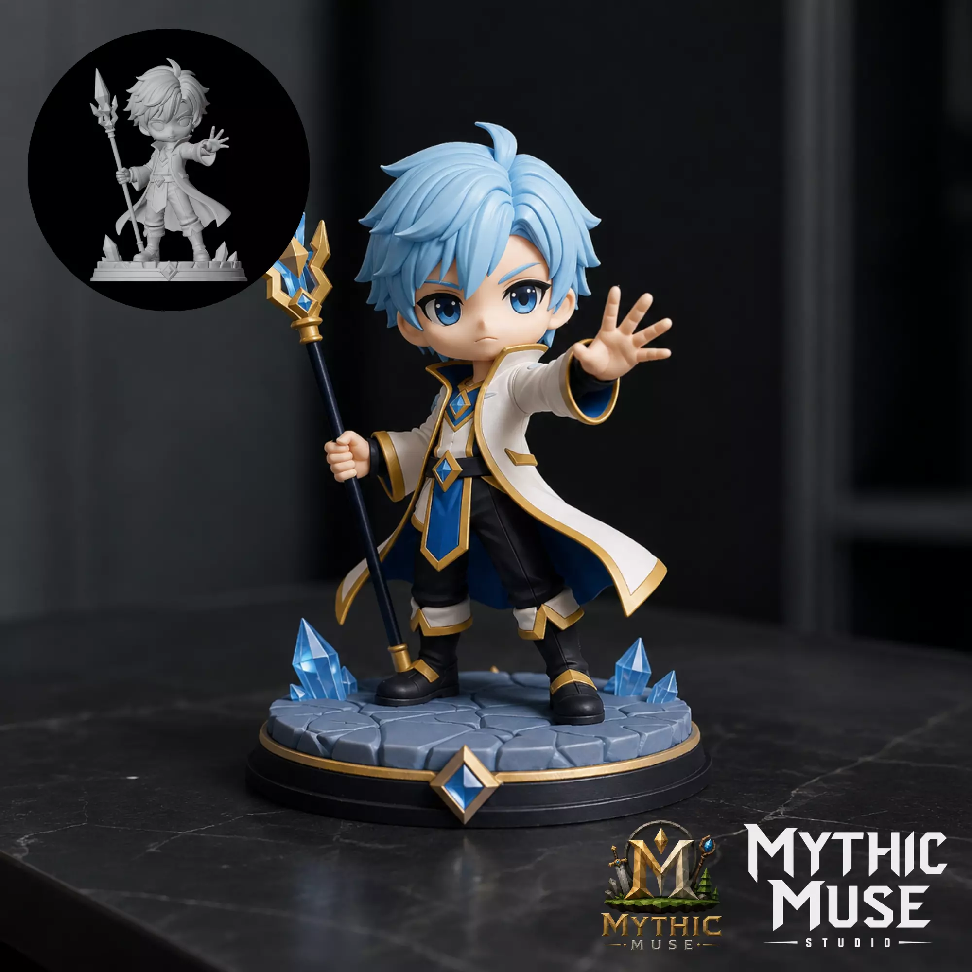 Ice Mage STL Model for 3D Printing 3D print model