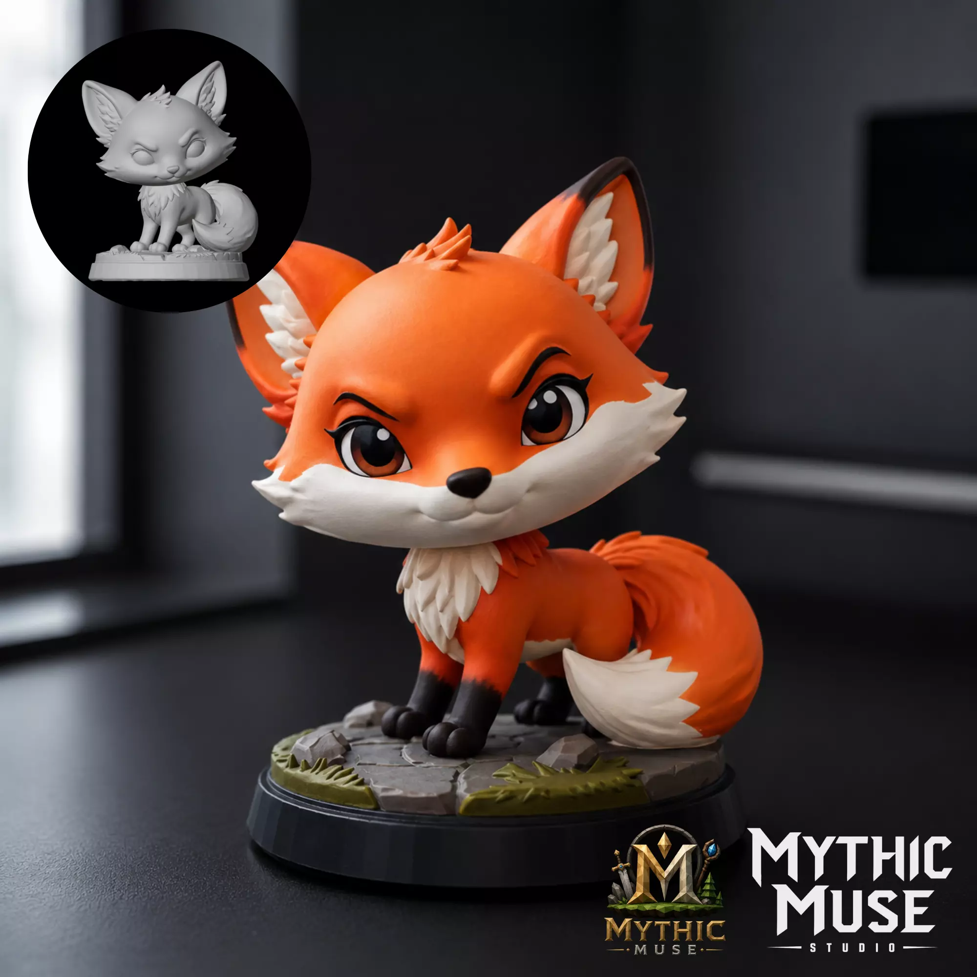 Red Fox STL Model for 3D Printing 3D print model