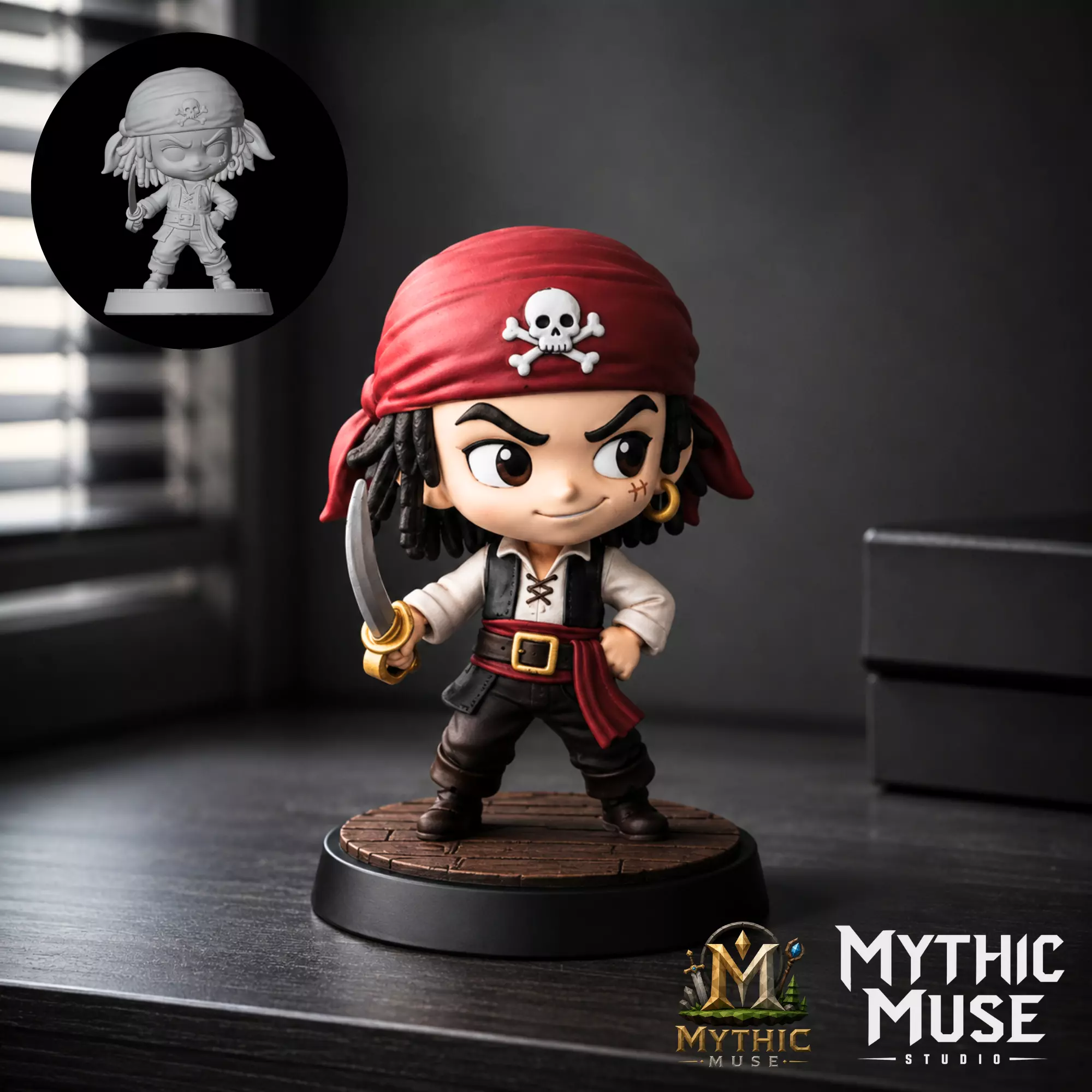 Pirate STL Model for 3D Printing 3D print model