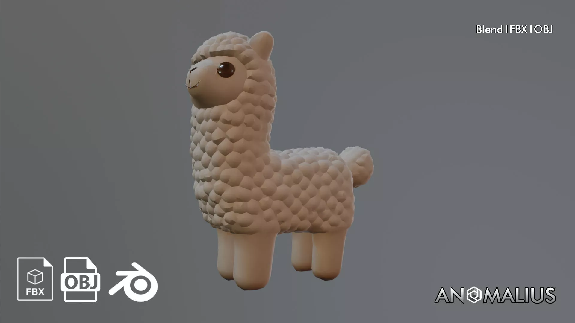 illama Free 3D model