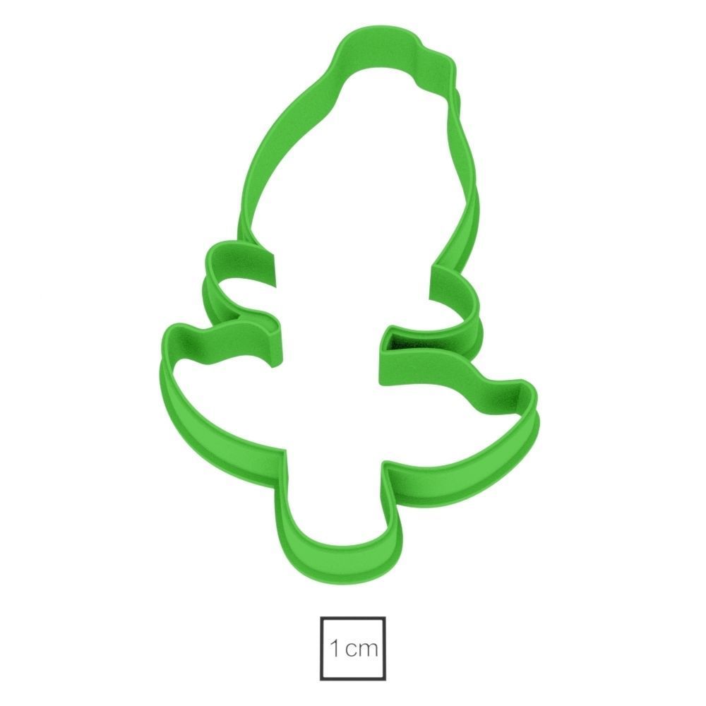 Rosebud cookie cutter for professional Free 3D print model_1