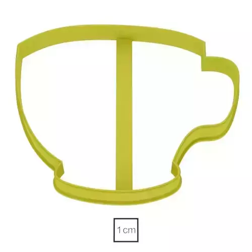 Teacup cookie cutter for professional