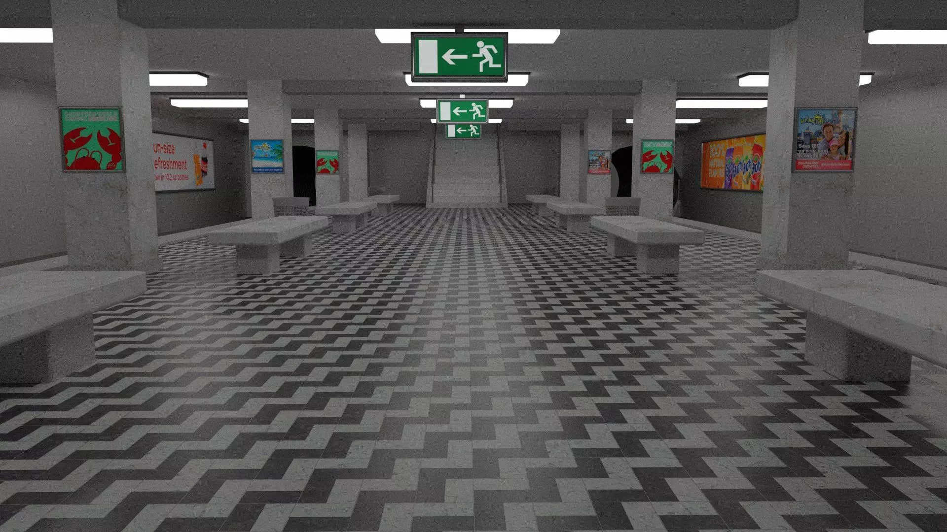 Subway Staion 3D model_0