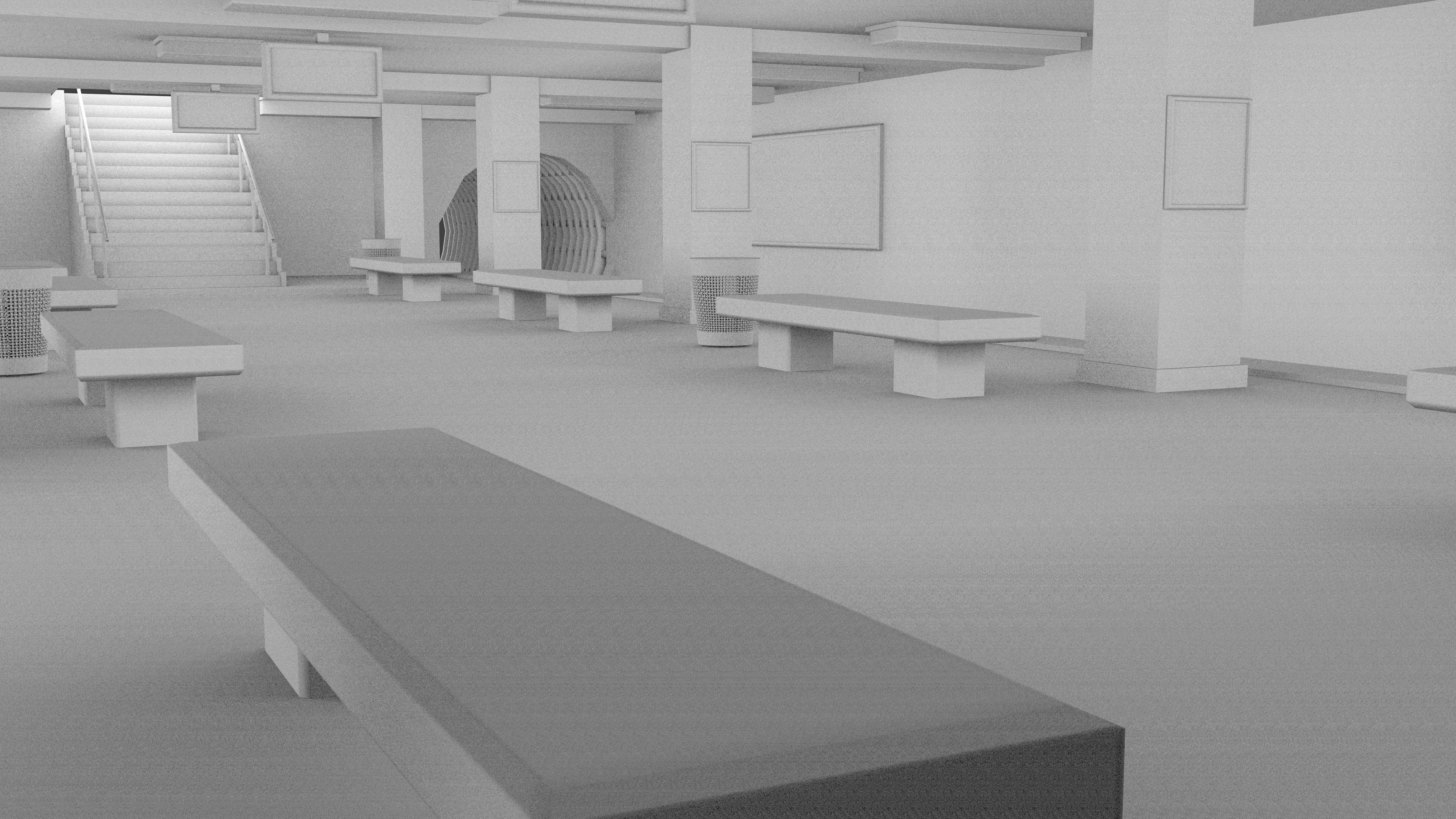 Subway Staion 3D model_16