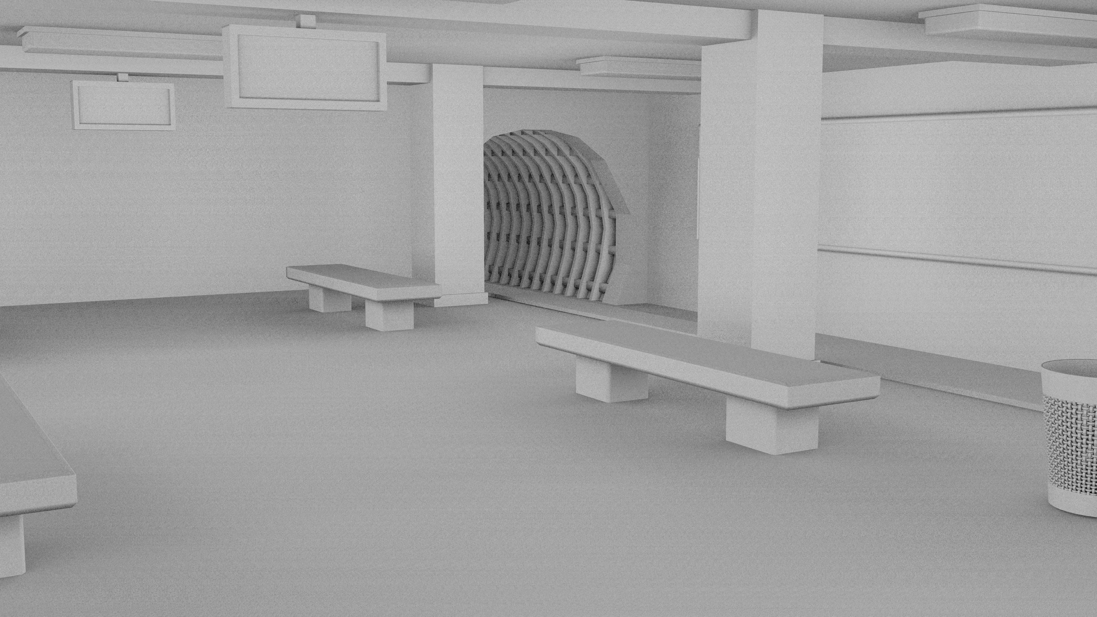 Subway Staion 3D model_15
