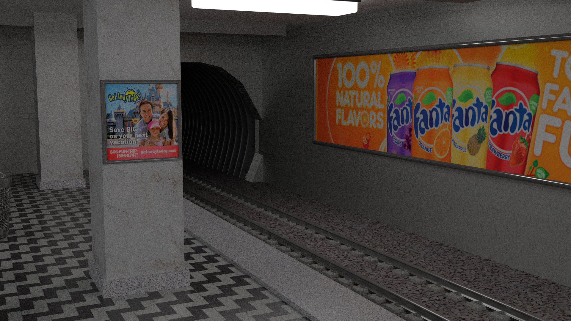 Subway Staion 3D model_2
