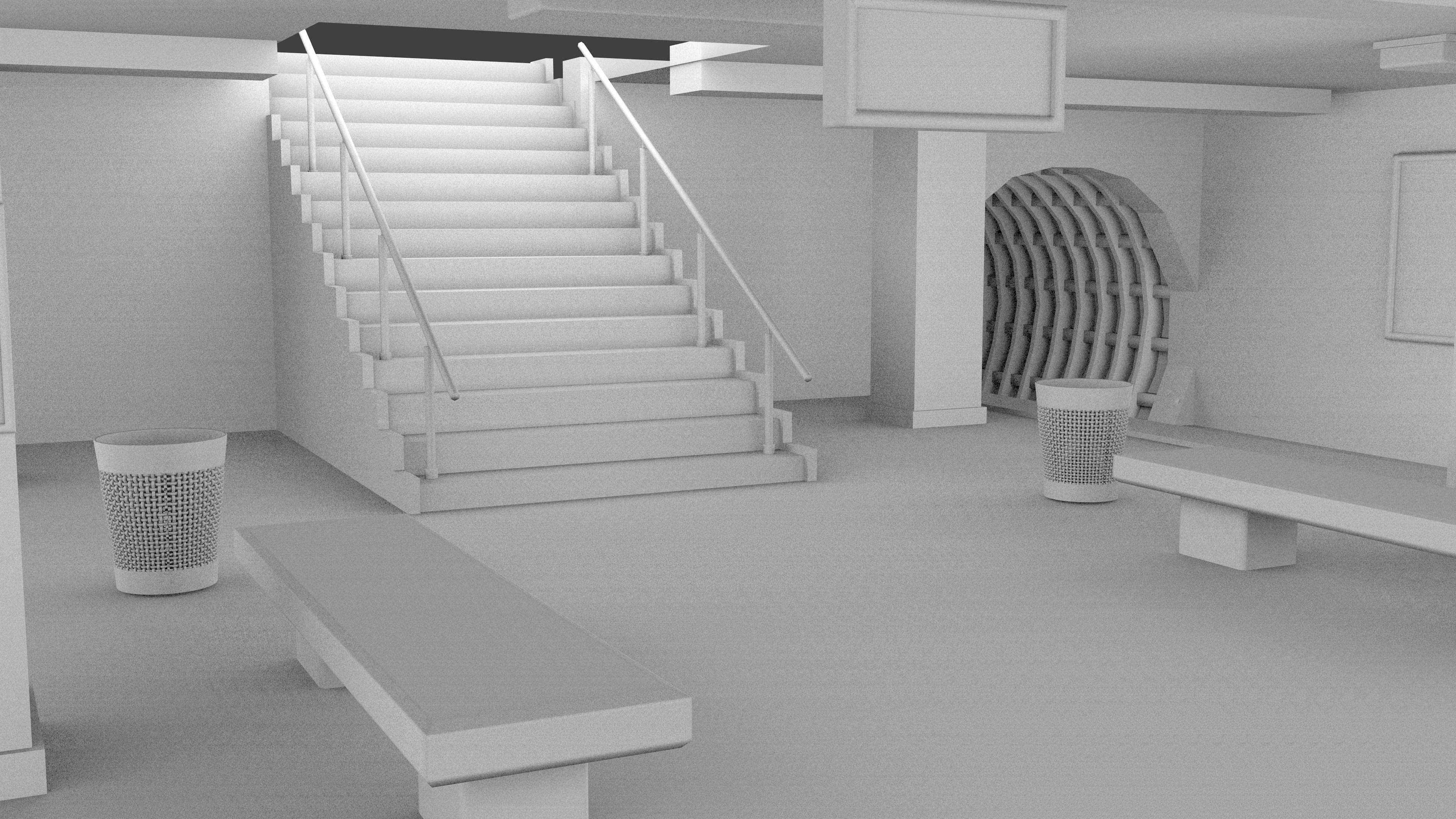 Subway Staion 3D model_7