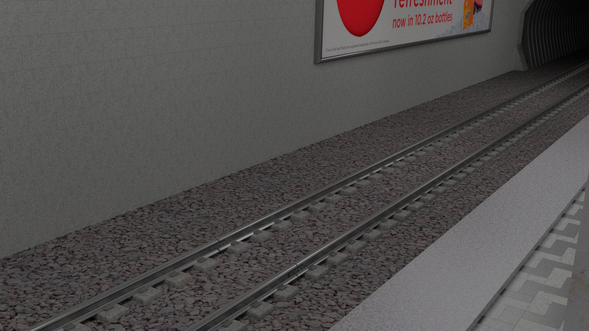 Subway Staion 3D model_5