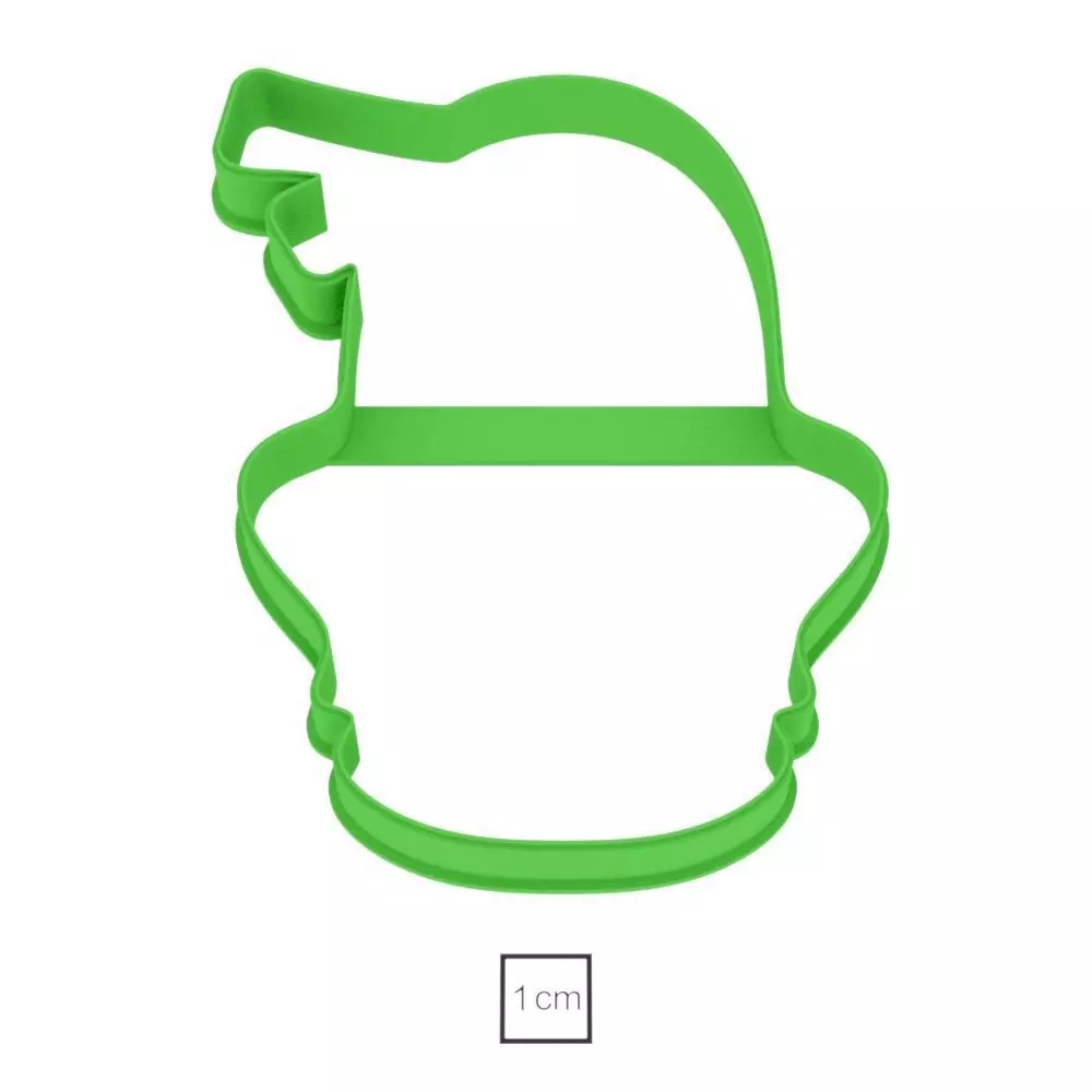 Basket with a bow cookie cutter for professional Free 3D print model