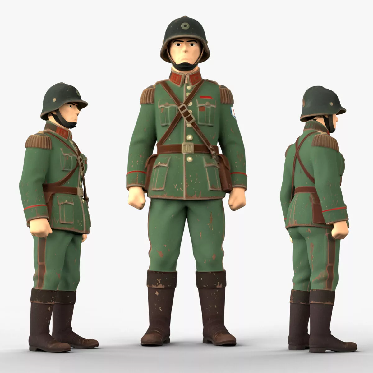 Male Toy Soldier 3D model