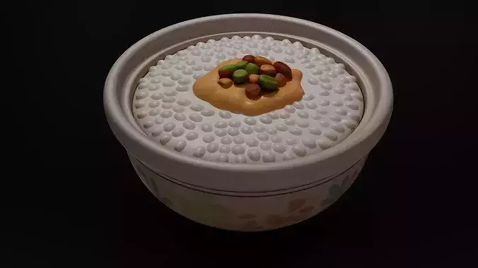 FoodTraditional - Home FoodsRice Pudding 3D print model 5