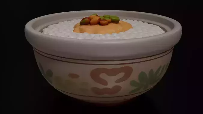 FoodTraditional - Home FoodsRice Pudding 3D print model 3
