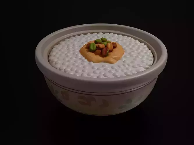 FoodTraditional - Home FoodsRice Pudding 3D print model