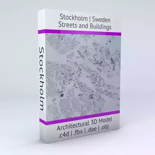 Stockholm Streets and Buildings 3D model