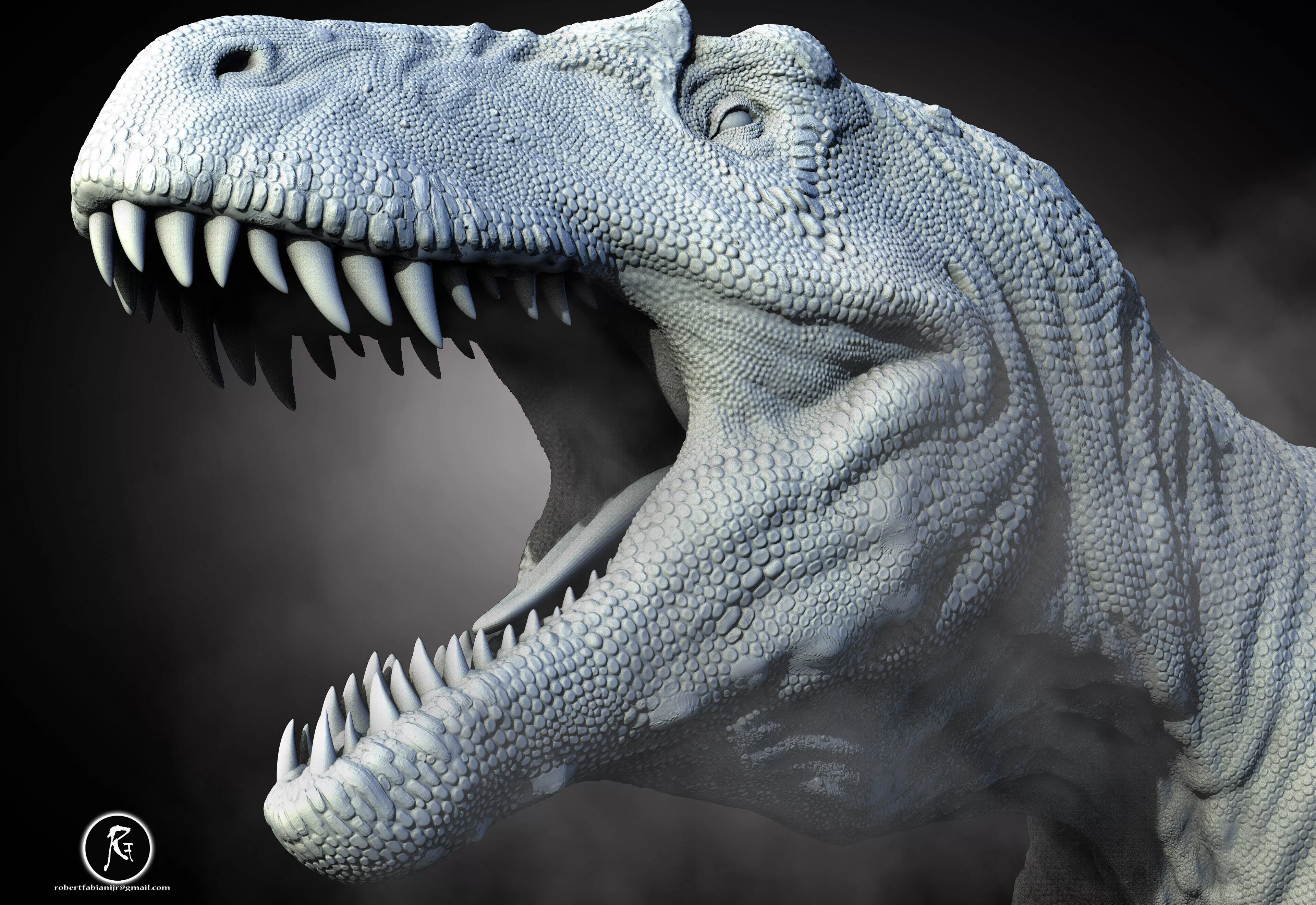 Torvosaurus Mouth Open 3D print model
