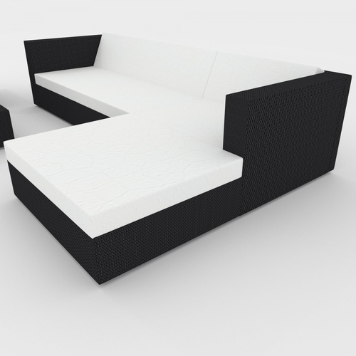 Wicker-Leather Outdoor Furniture