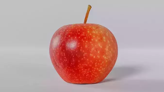Real Apple Scan - Lowpoly and Midpoly Photogrammetry 3D Model Low-poly 3D model
