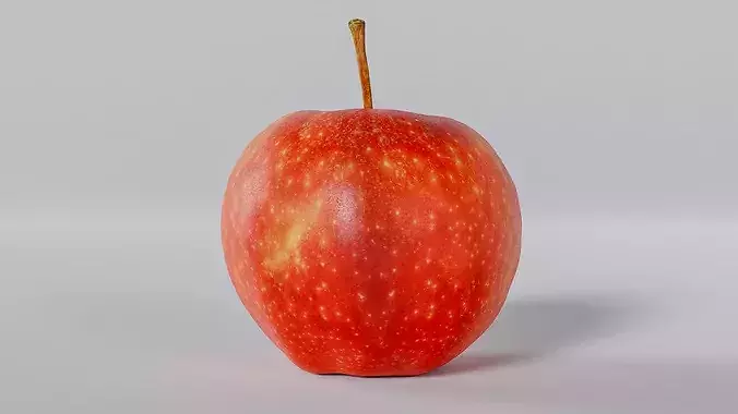 Real Apple Scan - Lowpoly and Midpoly Photogrammetry 3D Model Low-poly 3D model 3