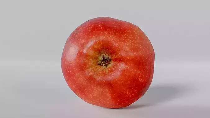Real Apple Scan - Lowpoly and Midpoly Photogrammetry 3D Model Low-poly 3D model 4