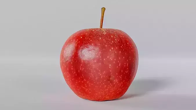 Real Apple Scan - Lowpoly and Midpoly Photogrammetry 3D Model Low-poly 3D model 2
