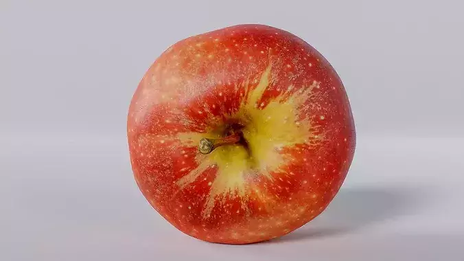 Real Apple Scan - Lowpoly and Midpoly Photogrammetry 3D Model Low-poly 3D model 5