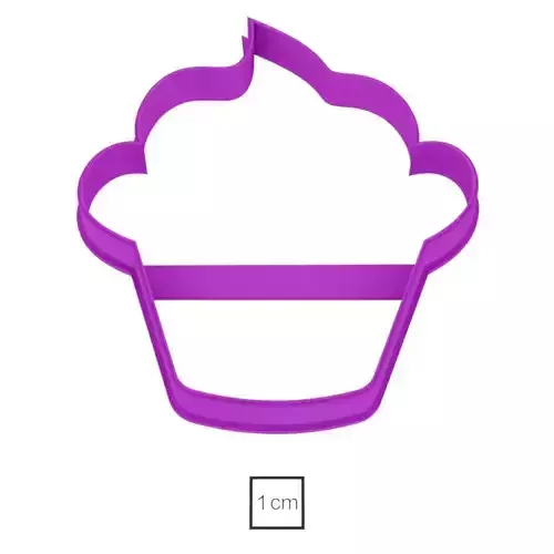 Cupcake 1 cookie cutter for professional