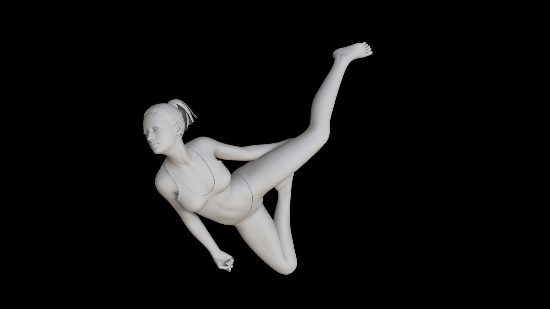 Air gymnast on canvases 3D print model_2