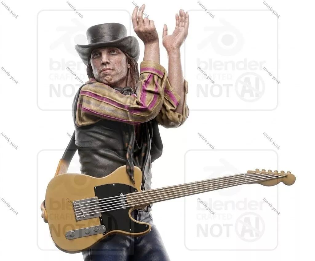 Tom Petty Rock Legend STL 3D print model
