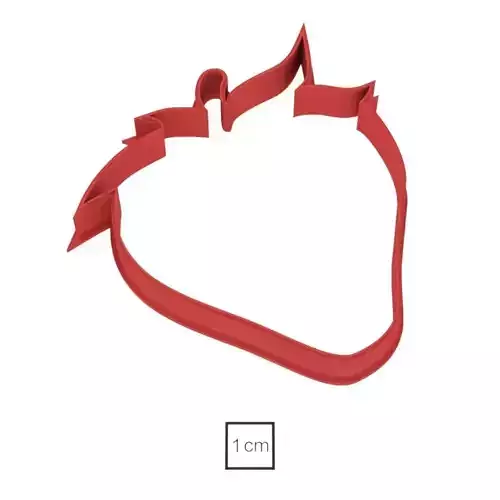 Strawberry cookie cutter for professional