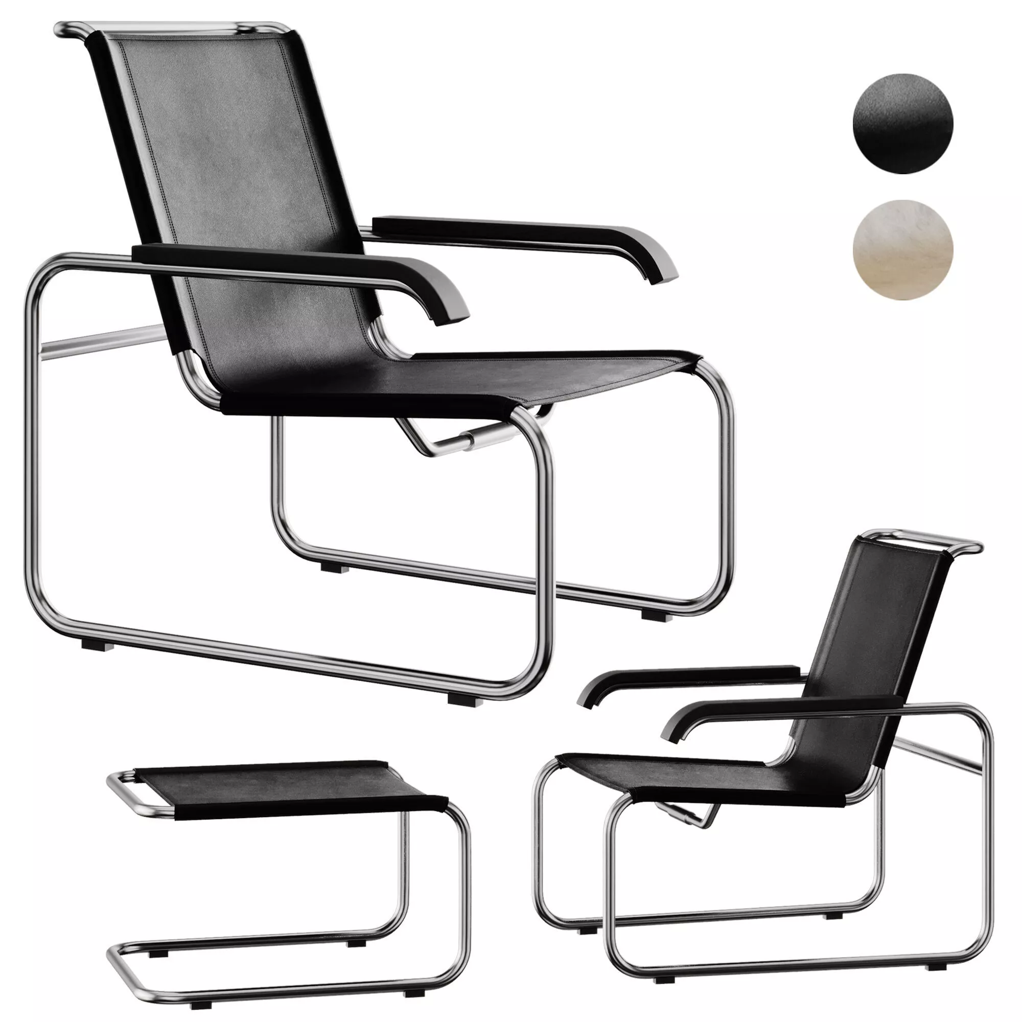 S35 L Armchair by Thonet 3D model