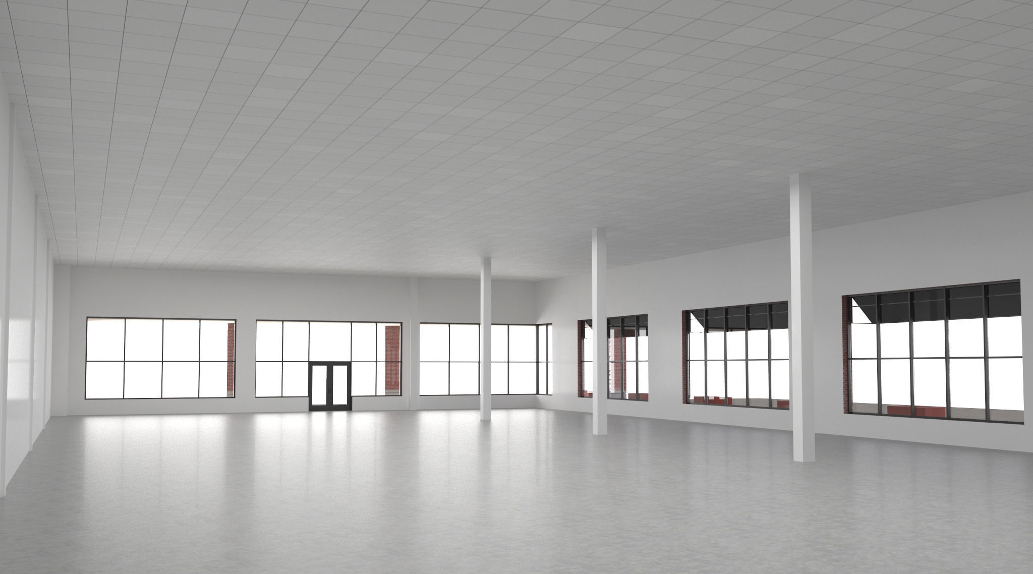 Retail-002 commercial building 3D model_10