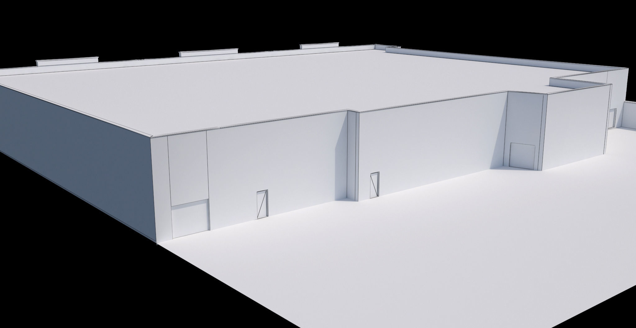 Retail-002 commercial building 3D model_14