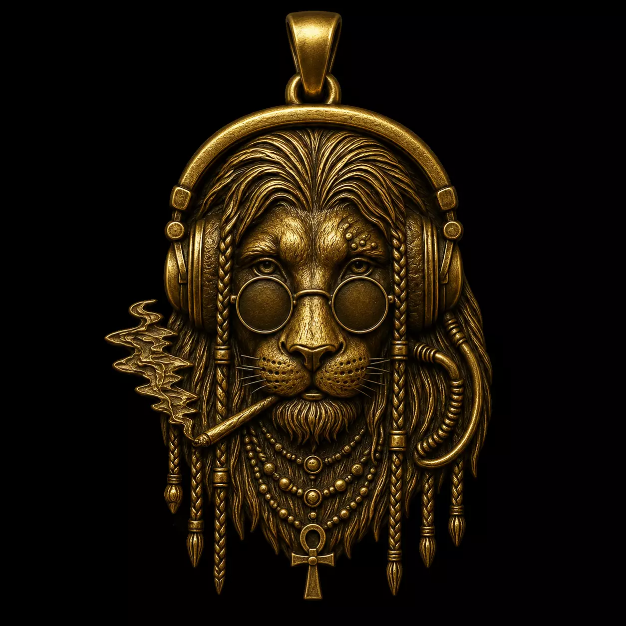 Pendant Lion Pendant Hiphop Lion Trending Lion 3D print model