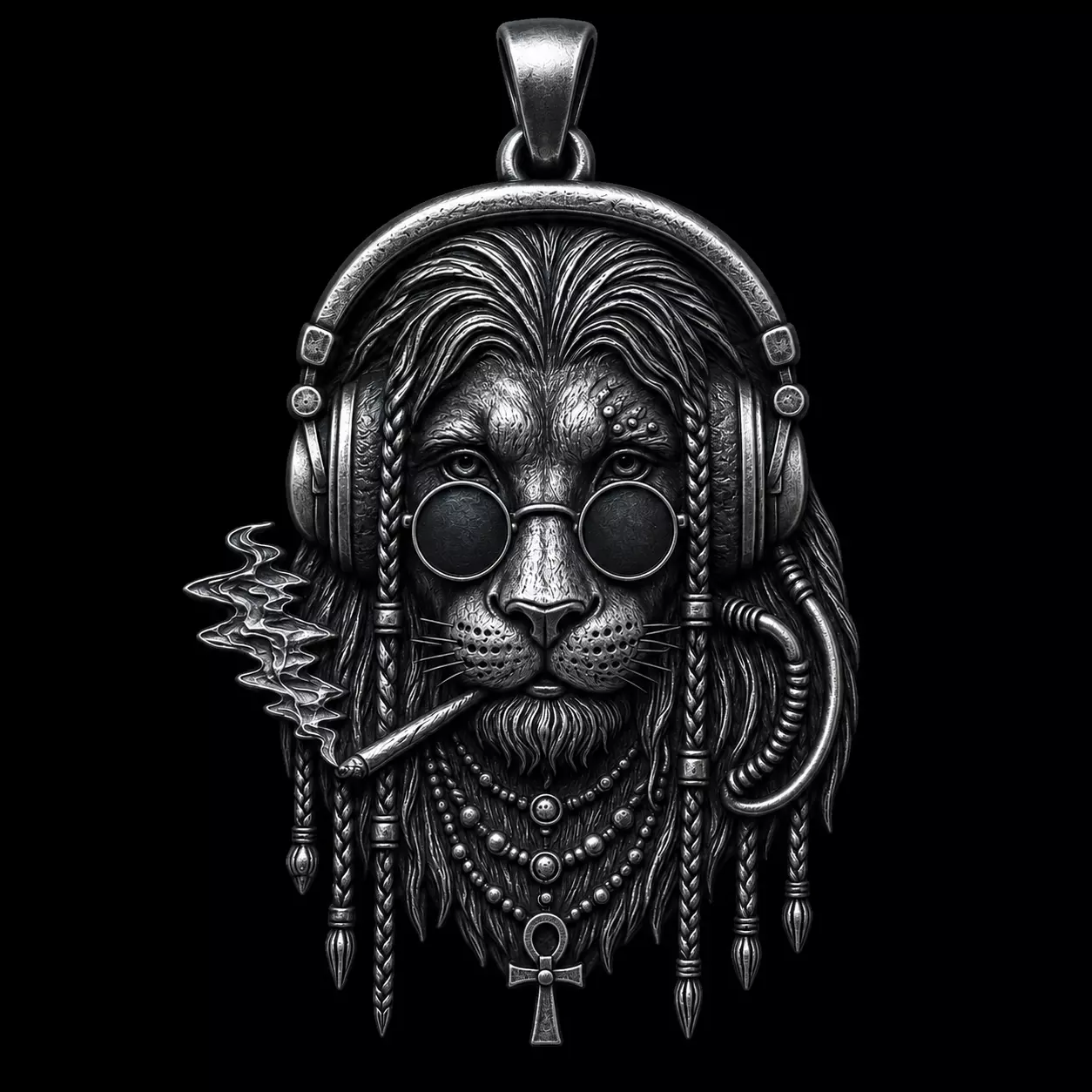 Pendant Lion Pendant Hiphop Lion Trending Lion 3D print model