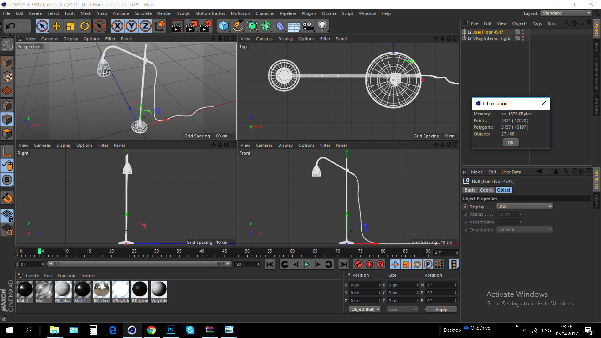 Joel Floor Lamp 3D model_13